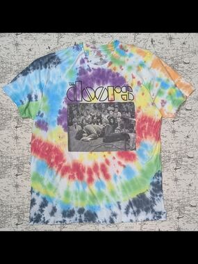 The Doors Jim Morrison Tie-Dye Short Sleeve Graphic Tee Size XL